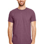 Gildan Mens Softstyle Short Sleeve Crewneck T-Shirt - Heather Maroon
