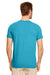 Gildan G640 Mens Softstyle Short Sleeve Crewneck T-Shirt Heather Galapagos Blue Back
