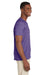 Gildan G64V Mens Softstyle Short Sleeve V-Neck T-Shirt Heather Purple Side