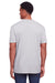 Gildan G670 Mens Softstyle CVC Short Sleeve Crewneck T-Shirt Cement Grey Back