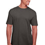 Gildan Mens Softstyle CVC Short Sleeve Crewneck T-Shirt - Gunmetal Grey
