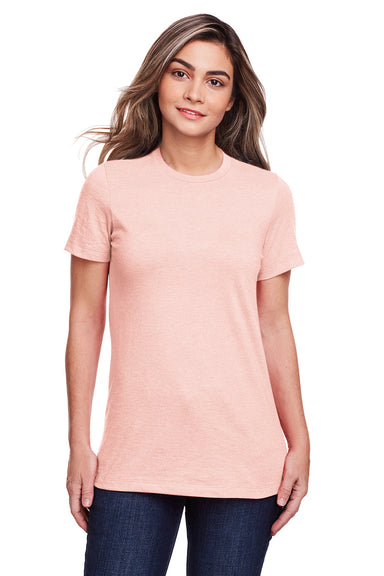 Gildan G670L Womens Softstyle CVC Short Sleeve Crewneck T-Shirt Dusty Rose Pink Front