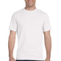 Gildan Mens DryBlend Moisture Wicking Short Sleeve Crewneck T-Shirt - White
