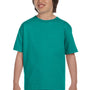Gildan Youth DryBlend Moisture Wicking Short Sleeve Crewneck T-Shirt - Jade Dome Green