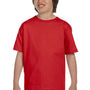 Gildan Youth DryBlend Moisture Wicking Short Sleeve Crewneck T-Shirt - Red