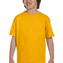 Gildan Youth DryBlend Moisture Wicking Short Sleeve Crewneck T-Shirt - Gold