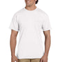 Gildan Mens DryBlend Moisture Wicking Short Sleeve Crewneck T-Shirt w/ Pocket - White