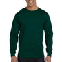 Gildan Mens DryBlend Moisture Wicking Long Sleeve Crewneck T-Shirt - Forest Green