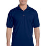Gildan Mens DryBlend Moisture Wicking Short Sleeve Polo Shirt - Navy Blue