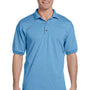 Gildan Mens DryBlend Moisture Wicking Short Sleeve Polo Shirt - Carolina Blue