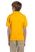 Gildan G880B Youth DryBlend Moisture Wicking Short Sleeve Polo Shirt Gold Back