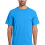 ComfortWash By Hanes Mens Short Sleeve Crewneck T-Shirt - Summer Sky Blue