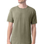 ComfortWash by Hanes Mens Short Sleeve Crewneck T-Shirt - Faded Fatigue Green