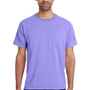 ComfortWash by Hanes Mens Short Sleeve Crewneck T-Shirt w/ Pocket - Lavender Purple
