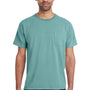ComfortWash by Hanes Mens Short Sleeve Crewneck T-Shirt w/ Pocket - Spanish Moss Green