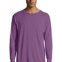 ComfortWash by Hanes Mens Long Sleeve Crewneck T-Shirt - Purple Plum Raisin
