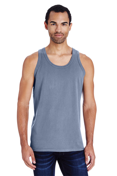 ComfortWash by Hanes GDH300 Tank Top Saltwater Blue Front
