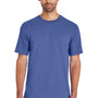 Gildan Mens Hammer Short Sleeve Crewneck T-Shirt - Flo Blue