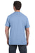 Hanes H5590 Mens ComfortSoft Short Sleeve Crewneck T-Shirt w/ Pocket Light Blue Back