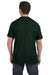 Hanes H5590 Mens ComfortSoft Short Sleeve Crewneck T-Shirt w/ Pocket Forest Green Back