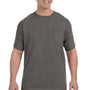 Hanes Mens ComfortSoft Short Sleeve Crewneck T-Shirt w/ Pocket - Smoke Grey