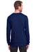 Fruit Of The Loom IC47LSR Mens Iconic Long Sleeve Crewneck T-Shirt Navy Blue Back