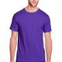 Fruit Of The Loom Mens Iconic Short Sleeve Crewneck T-Shirt - Purple