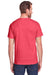 Fruit Of The Loom IC47MR Mens Iconic Short Sleeve Crewneck T-Shirt Heather Fiery Red Back
