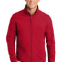 Port Authority Mens Core Wind & Water Resistant Full Zip Jacket - Rich Red