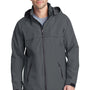 Port Authority Mens Torrent Waterproof Full Zip Hooded Jacket - Magnet Grey