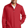 Port Authority Mens Zephyr Wind & Water Resistant Full Zip Jacket - Rich Red - Closeout