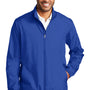 Port Authority Mens Zephyr Wind & Water Resistant Full Zip Jacket - True Royal Blue - Closeout
