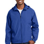 Sport-Tek Mens Water Resistant Full Zip Hooded Jacket - True Royal Blue