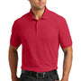 Port Authority Mens Core Classic Short Sleeve Polo Shirt - Rich Red