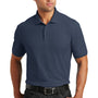 Port Authority Mens Core Classic Short Sleeve Polo Shirt - River Navy Blue