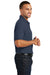 Port Authority K100P Mens Core Classic Short Sleeve Polo Shirt w/ Pocket Navy Blue Side