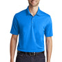 Port Authority Mens Dry Zone Moisture Wicking Short Sleeve Polo Shirt - Coastal Blue