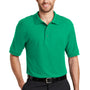 Port Authority Mens Silk Touch Wrinkle Resistant Short Sleeve Polo Shirt - Court Green - Closeout