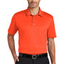 Port Authority Mens Silk Touch Performance Moisture Wicking Short Sleeve Polo Shirt - Neon Orange