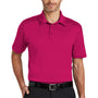 Port Authority Mens Silk Touch Performance Moisture Wicking Short Sleeve Polo Shirt - Raspberry Pink