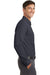 Port Authority K570 Mens Dimension Moisture Wicking Long Sleeve Button Down Shirt w/ Pocket Battleship Grey Side