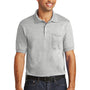 Port & Company Mens Core Stain Resistant Short Sleeve Polo Shirt w/ Pocket - Ash Grey - Closeout