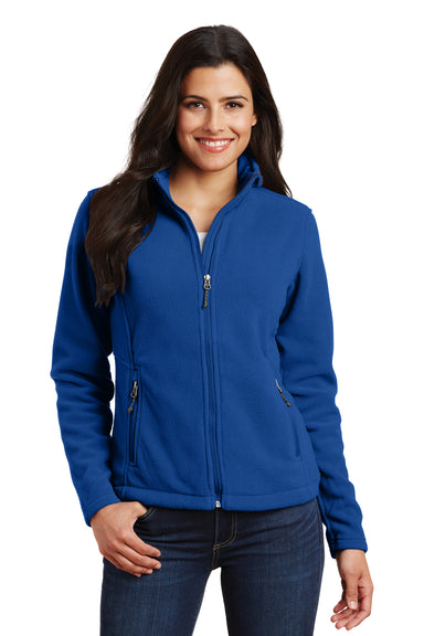 Port Authority L217 Womens Full Zip Fleece Jacket Royal Blue Front