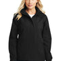 Port Authority Womens All Season II Waterproof Full Zip Hooded Jacket - Black