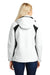 Port Authority L304 Womens All Season II Waterproof Full Zip Hooded Jacket White/Black Back