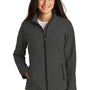 Port Authority Womens Core Wind & Water Resistant Full Zip Jacket - Heather Charcoal Black