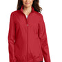 Port Authority Womens Zephyr Wind & Water Resistant Full Zip Jacket - Rich Red - Closeout