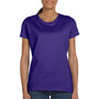 Fruit Of The Loom Womens HD Jersey Short Sleeve Crewneck T-Shirt - Purple - Closeout