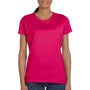 Fruit Of The Loom Womens HD Jersey Short Sleeve Crewneck T-Shirt - Cyber Pink