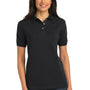 Port Authority Womens Shrink Resistant Short Sleeve Polo Shirt - Black